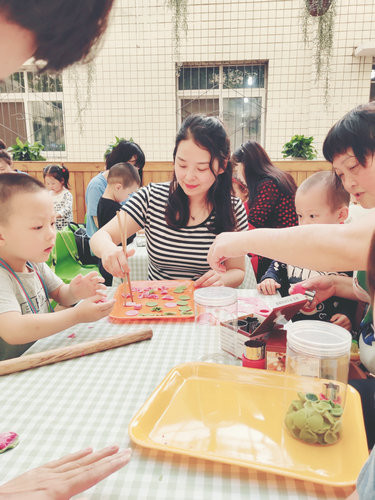 亲子手工面活动
